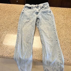 zara high waist boyfriend jeans